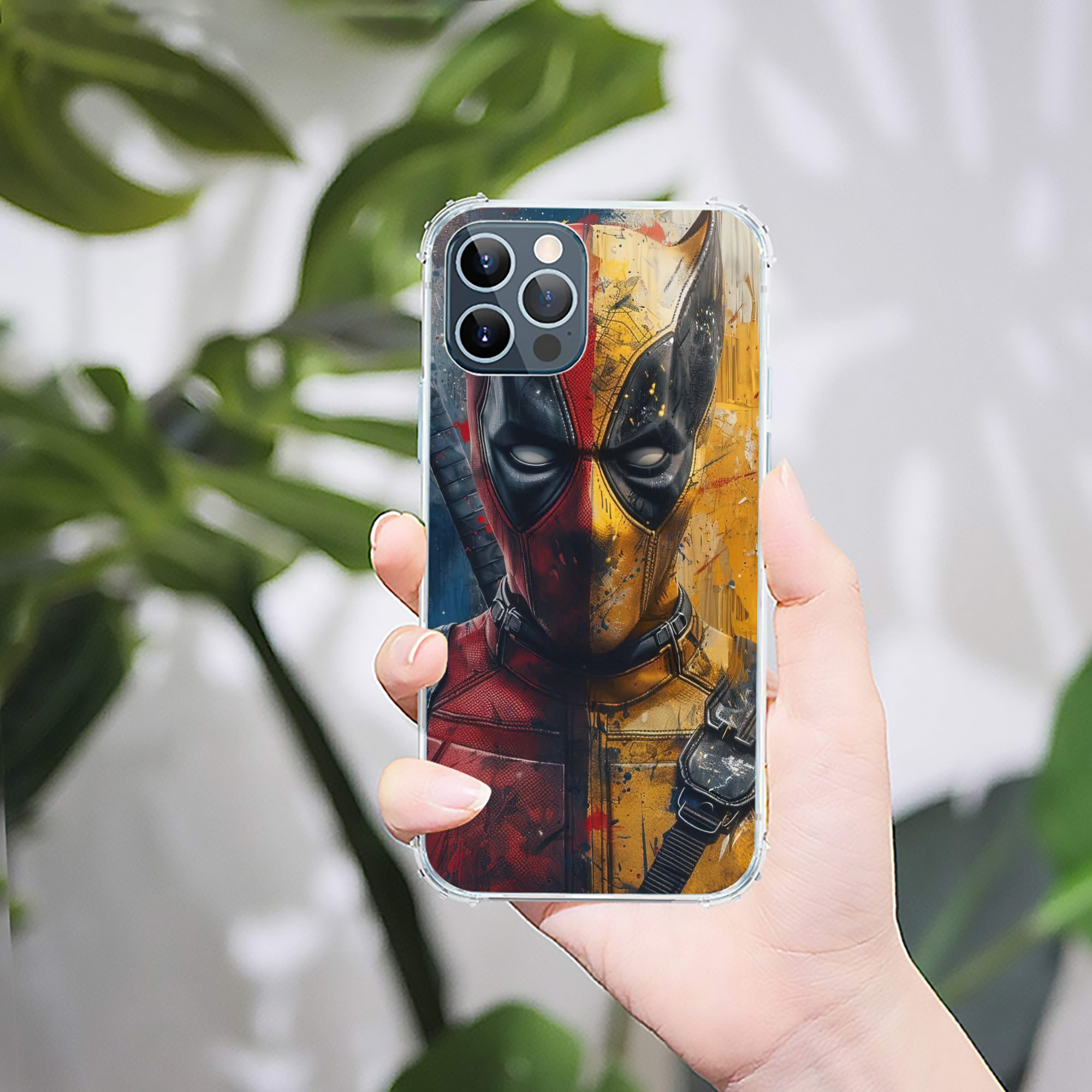 （画像用） Deadpool デッドプール 【iPhone 12シリーズ対応】透明スマホケース（クリアソフトケース）